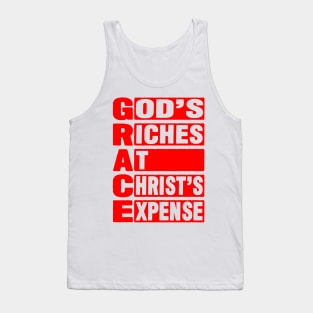 GRACE - God's Riches At Christ's Expense Tank Top